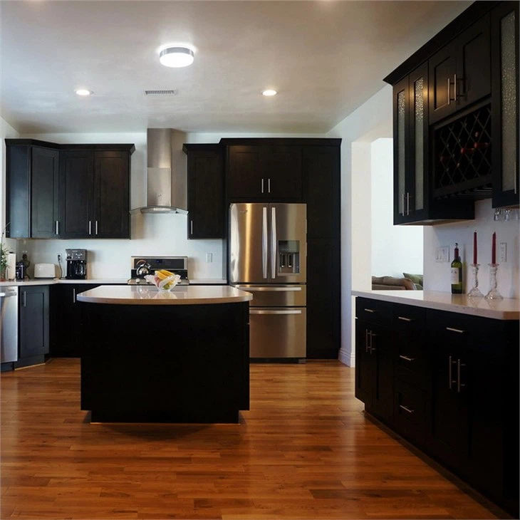 Small Kitchen Espresso Cabinets